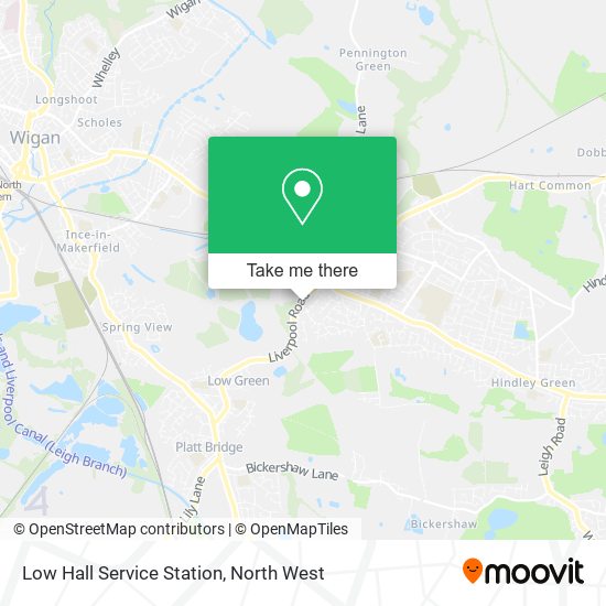 Low Hall Service Station map