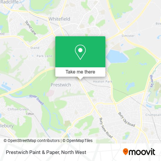 Prestwich Paint & Paper map