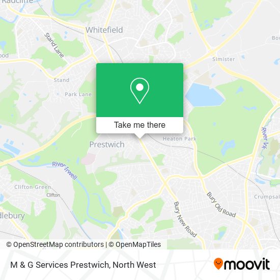 M & G Services Prestwich map