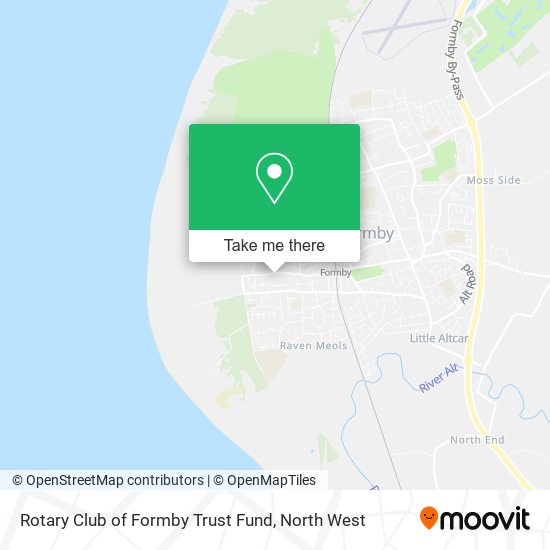 Rotary Club of Formby Trust Fund map