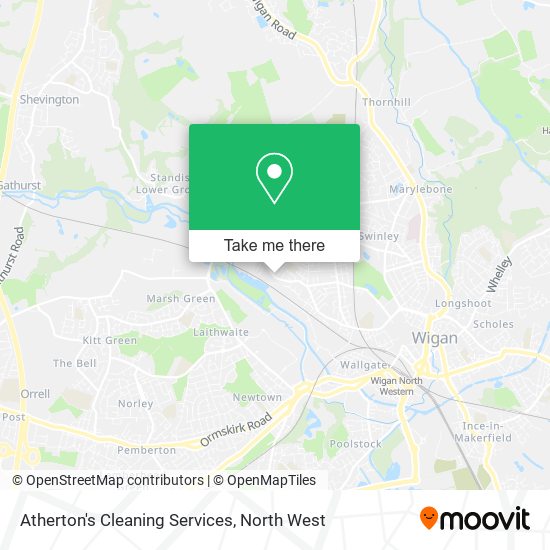 Atherton's Cleaning Services map