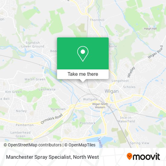 Manchester Spray Specialist map