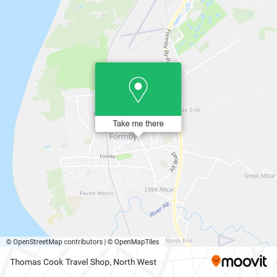 Thomas Cook Travel Shop map