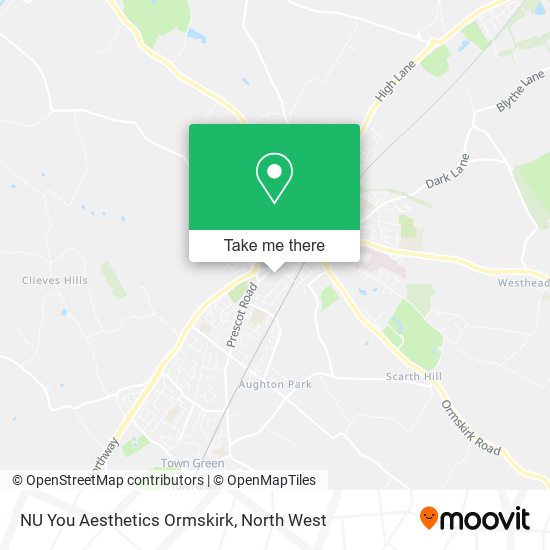 NU You Aesthetics Ormskirk map