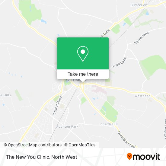 The New You Clinic map