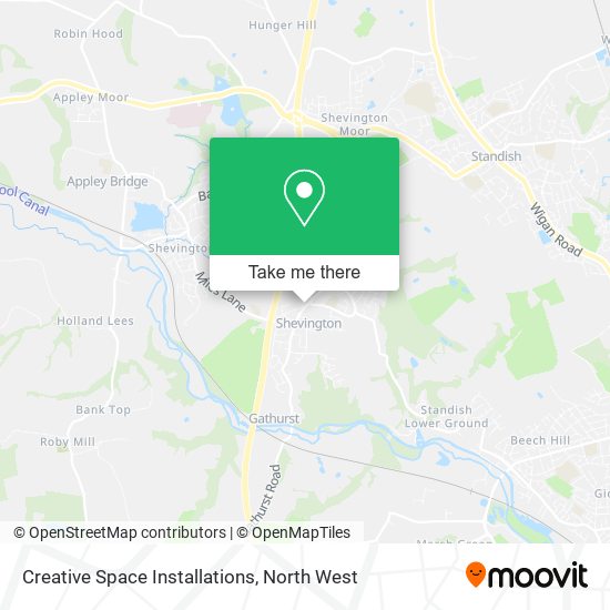 Creative Space Installations map