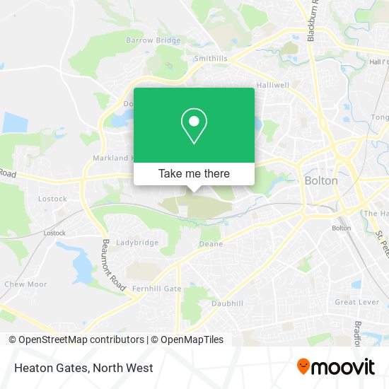 Heaton Gates map