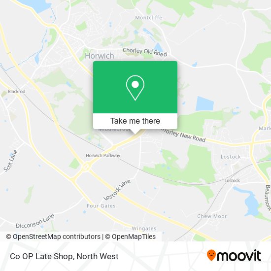 Co OP Late Shop map