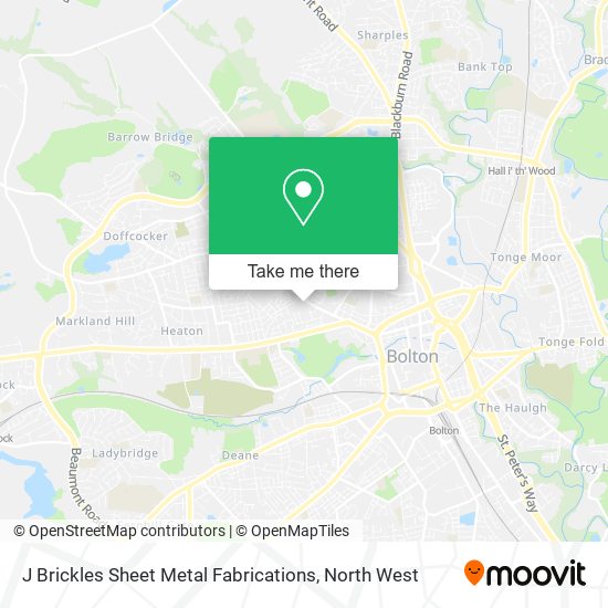 J Brickles Sheet Metal Fabrications map