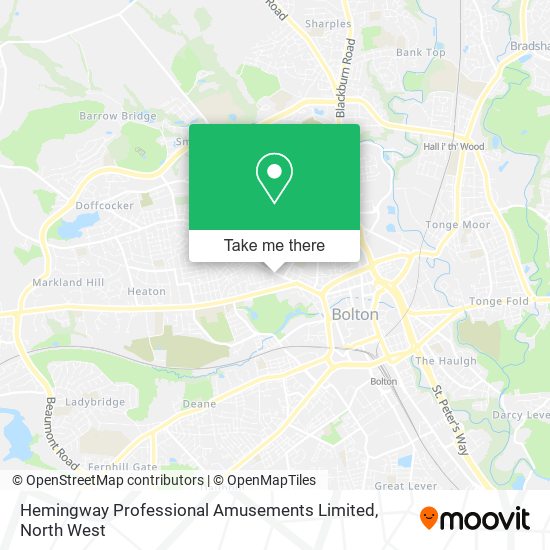 Hemingway Professional Amusements Limited map