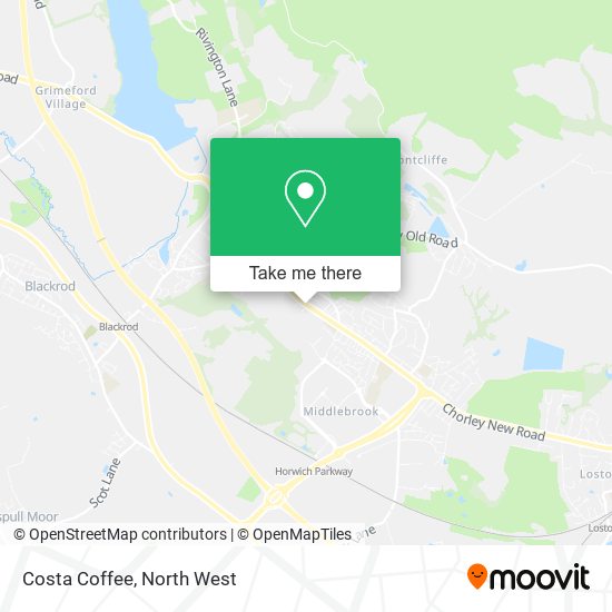 Costa Coffee map