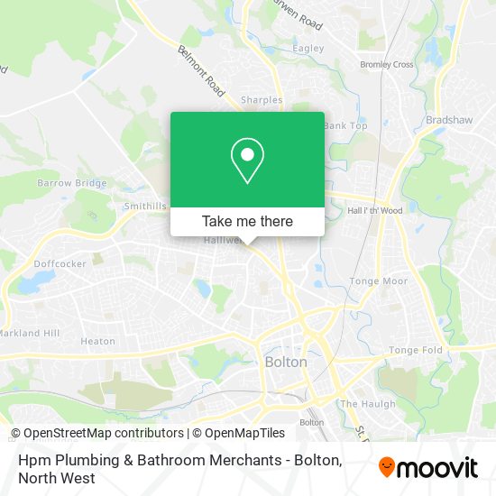 Hpm Plumbing & Bathroom Merchants - Bolton map