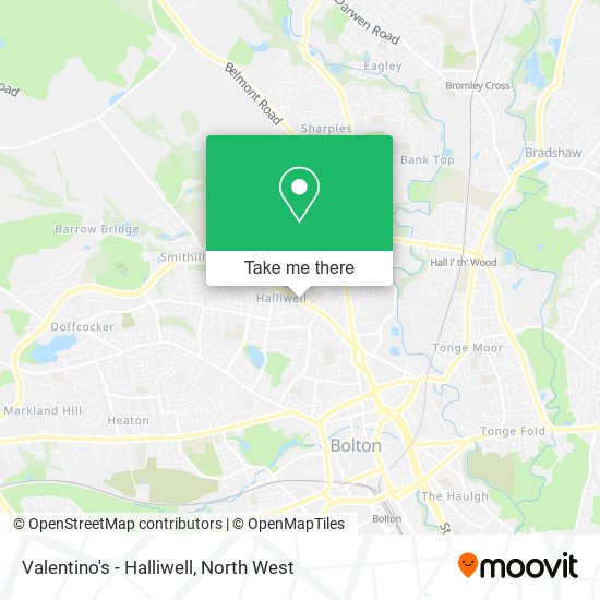 Valentino's - Halliwell map