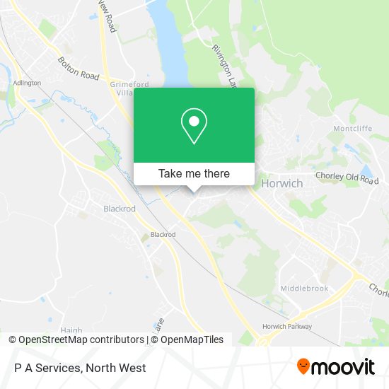 P A Services map