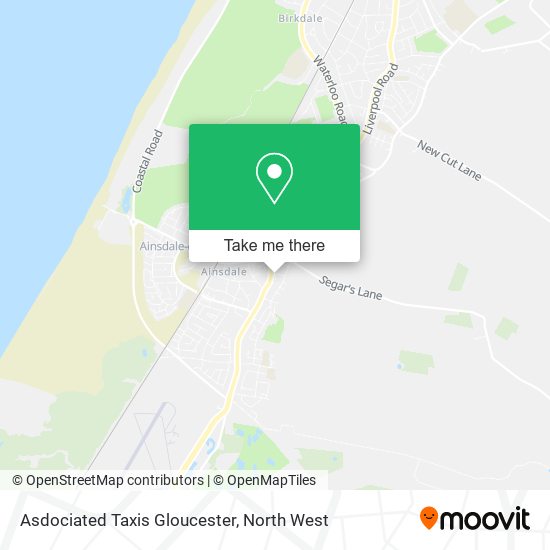 Asdociated Taxis Gloucester map