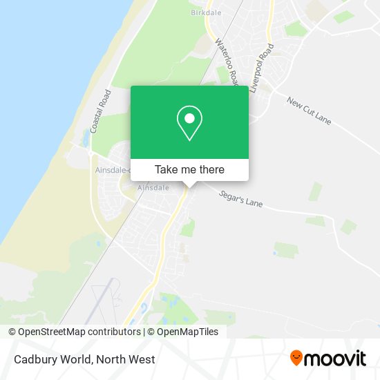 Cadbury World map