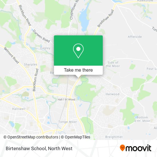 Birtenshaw School map