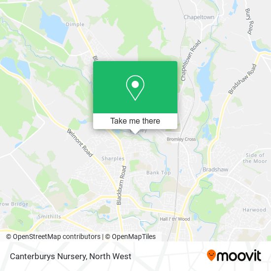 Canterburys Nursery map
