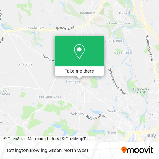 Tottington Bowling Green map