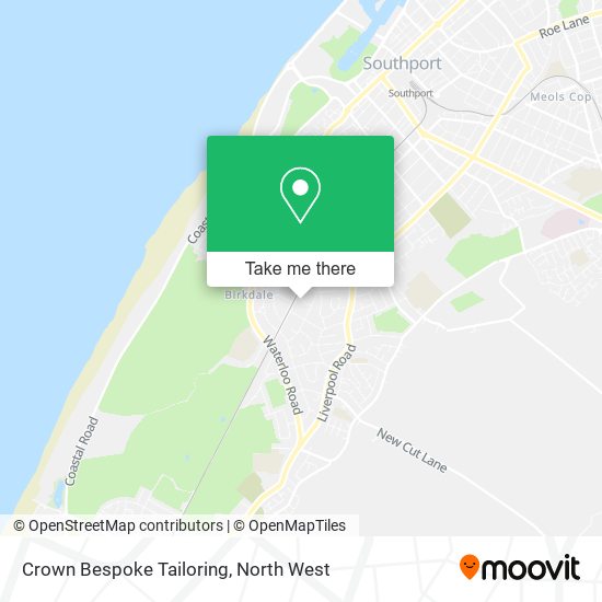 Crown Bespoke Tailoring map