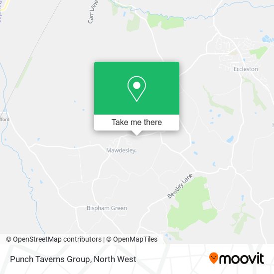 Punch Taverns Group map