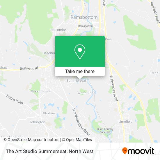 The Art Studio Summerseat map