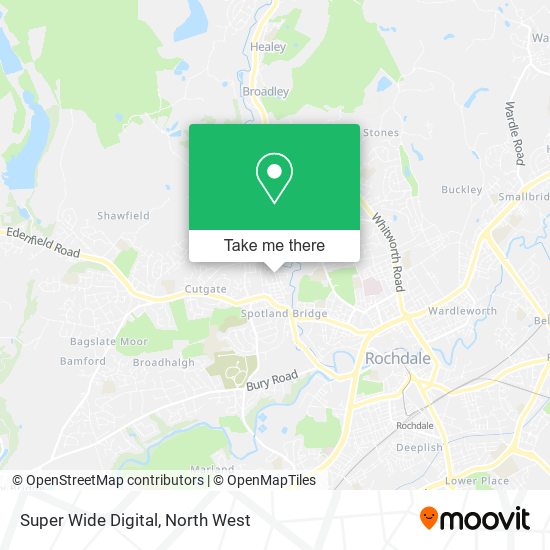 Super Wide Digital map
