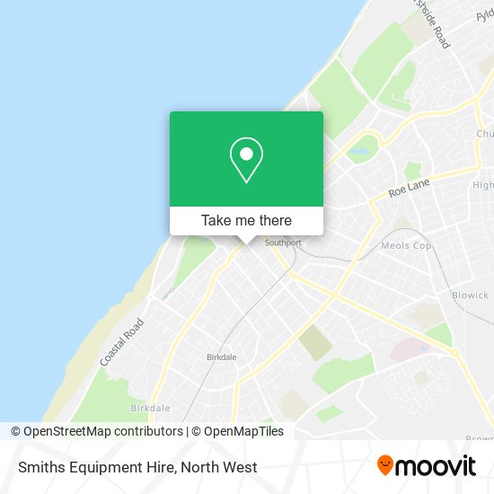Smiths Equipment Hire map