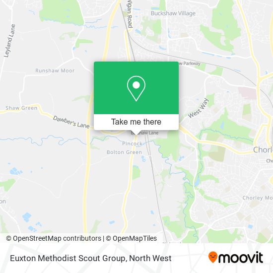 Euxton Methodist Scout Group map