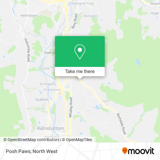 Posh Paws map