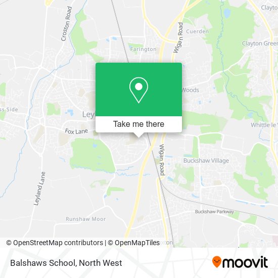 Balshaws School map