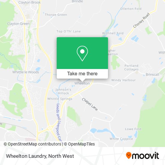 Wheelton Laundry map