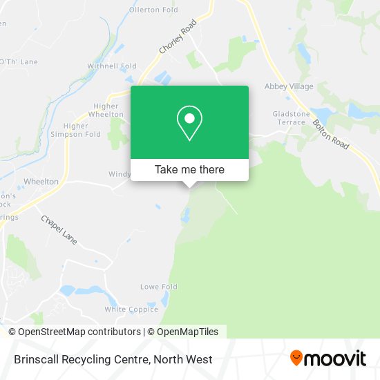 Brinscall Recycling Centre map