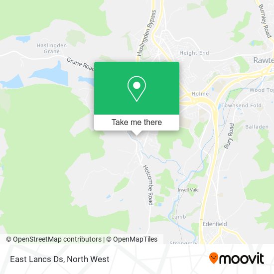 East Lancs Ds map
