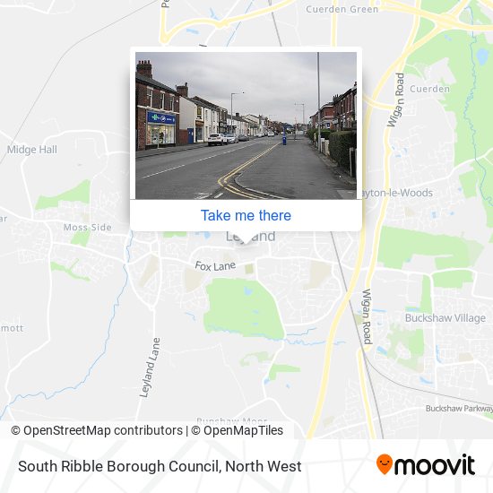 South Ribble Borough Council map