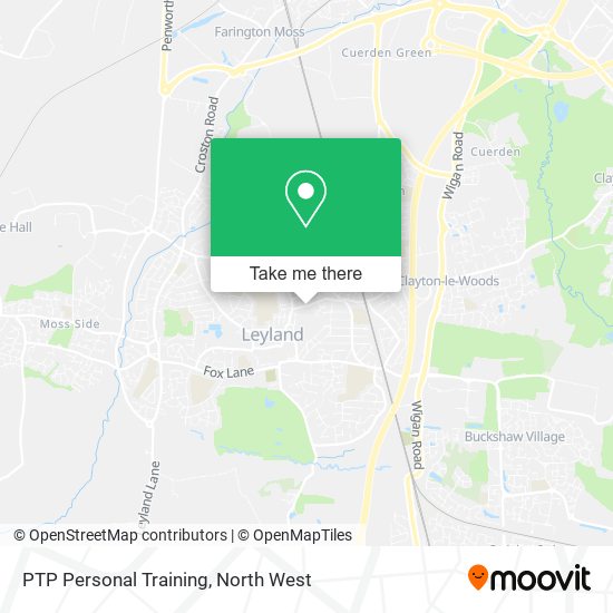 PTP Personal Training map