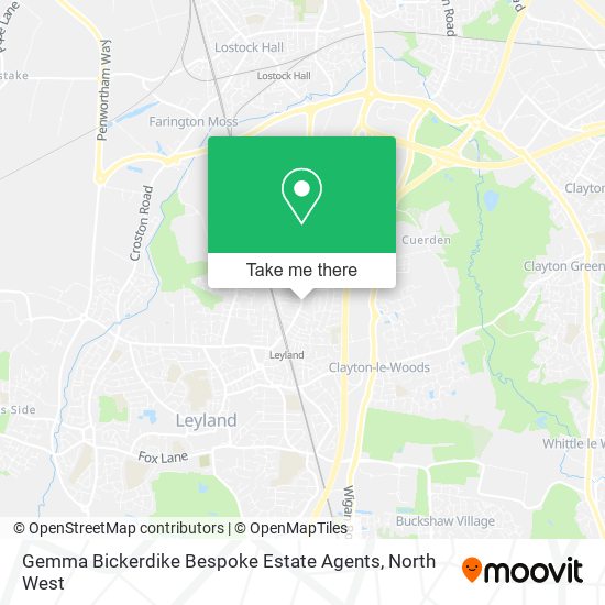 Gemma Bickerdike Bespoke Estate Agents map
