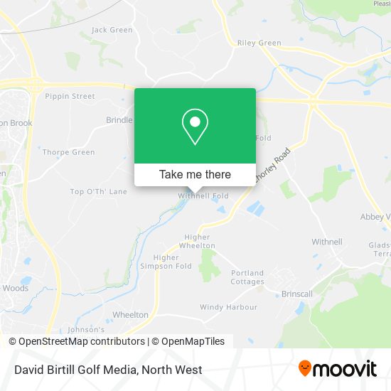 David Birtill Golf Media map