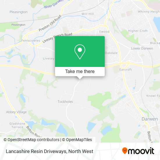 Lancashire Resin Driveways map