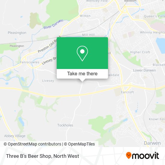 Three B's Beer Shop map