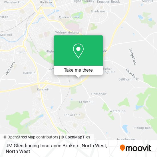 JM Glendinning Insurance Brokers, North West map
