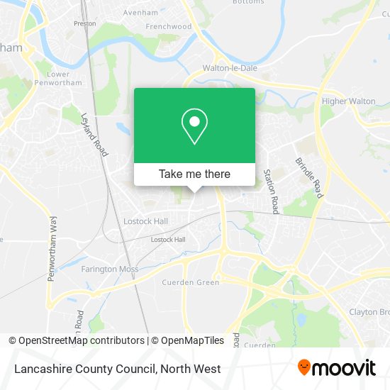 Lancashire County Council map