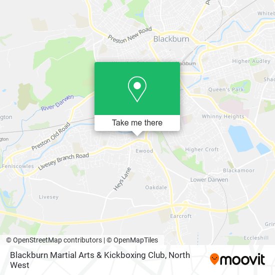 Blackburn Martial Arts & Kickboxing Club map