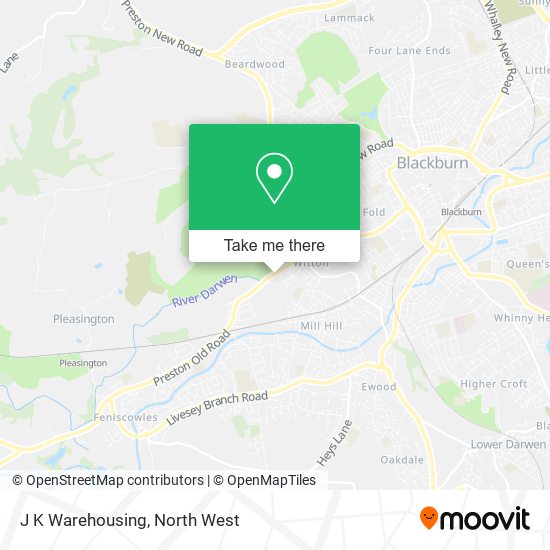 J K Warehousing map