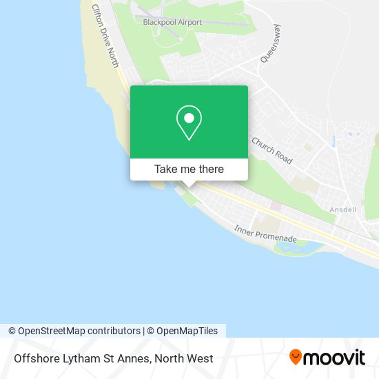 Offshore Lytham St Annes map