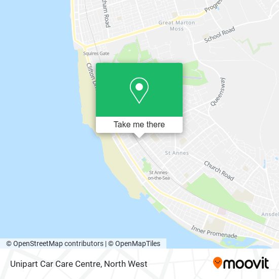 Unipart Car Care Centre map