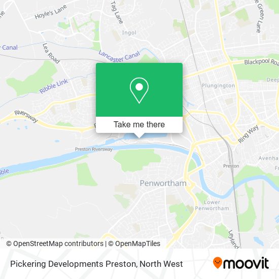 Pickering Developments Preston map
