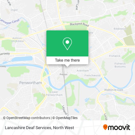 Lancashire Deaf Services map