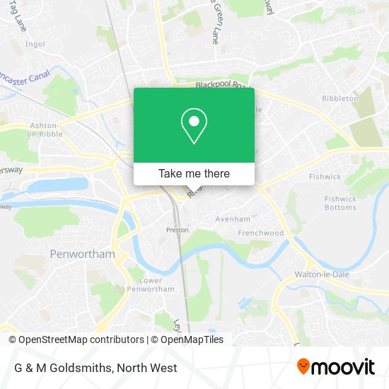 G & M Goldsmiths map