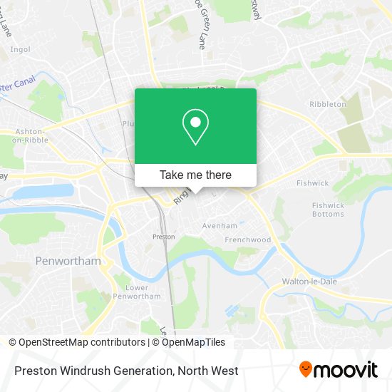 Preston Windrush Generation map